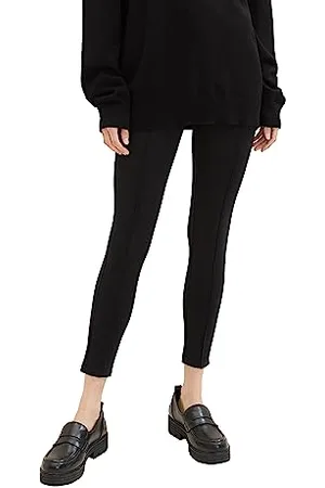 TOM TAILOR Damen 1038012 Leggings mit Ziernaht, 14482-deep Black, 40/28
