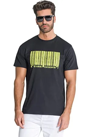Gianni Kavanagh Herren Black Signs Puff Tee T-Shirt, , S