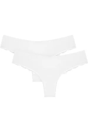 Triumph Damen Lovely Micro Brazilian String 2P Briefs, Weiss, XS