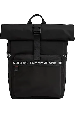 Tommy Hilfiger Herren Rucksack Essential Rolltop Handgepäck, (Black), Onesize