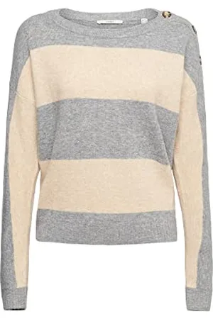 ESPRIT Damen 992ee1i347 Pullover, Medium Grey, XS EU