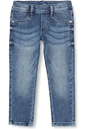 QS by s.Oliver Junior Mädchen Jeans Hose, Tregging Blue 128