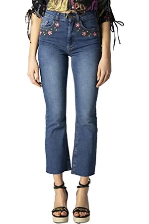 Desigual Womens Denim_Jerry Jeans, Blue, 36