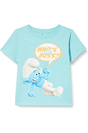 NAME IT Jungen NMMANT Smurf SS TOP Box VDE T-Shirt, ,92
