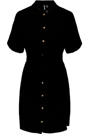 Pieces® Damen Pcvinsty Ss Linen Shirt Dress Noos, , XL