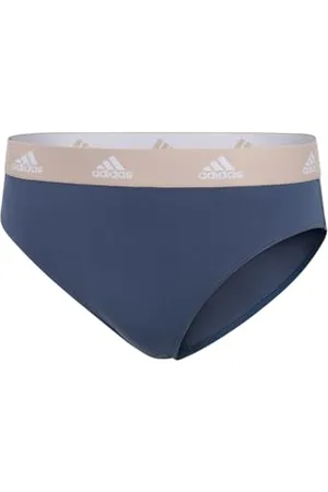 adidas Damen Bikini-Sport Active Comfort Cotton Unterwäsche, Blau, XXL