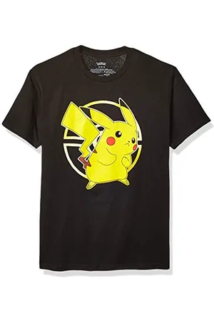 Pokemon Pokemon Unisex-Erwachsene Gold Pokeball Pikachu Active T-Shirt, , Groß