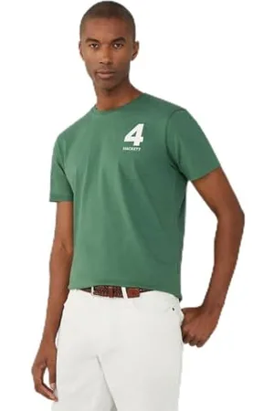 Hackett Herren Heritage Number Tee T-Shirt, Grün (Grün), M