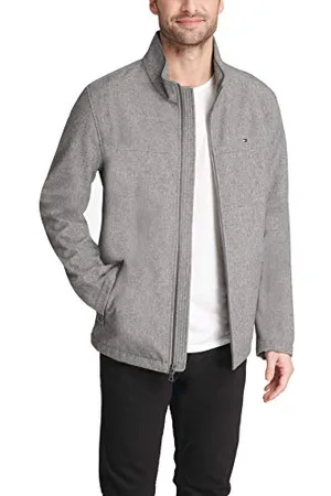 Tommy Hilfiger Herren Active Soft Shell Jacket Windbreaker Jacke, Meliert, Grau, S