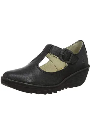 Fly London Yady K Mary Jane Halbschuhe, Schwarz (Black 000), 32 EU