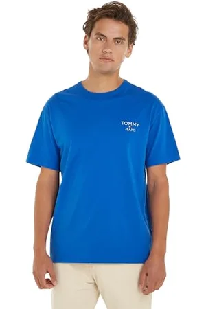 Tommy Hilfiger Herren T-Shirt Kurzarm Rundhalsausschnitt, Blau , XS