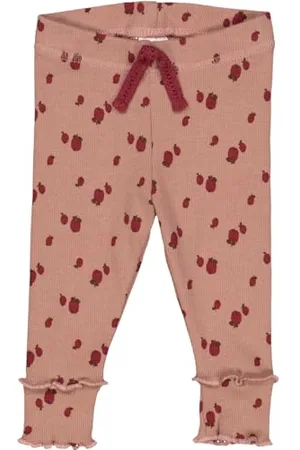 Müsli By Green Cotton Baby - Mädchen Apple Leggings, Daydream/Cabernet/Bark, 62 EU