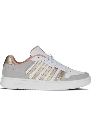 K-Swiss Damen Court Palisades Sneaker, Gray VLT/CHMPGN/WHT, 40 EU
