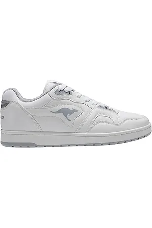 KangaROOS Unisex K-Slam Point Sneaker, White/Vapor Grey, 39 EU