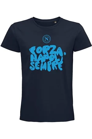 SSC NAPOLI Unisex Forza Napoli Sempre T-Shirt, , L