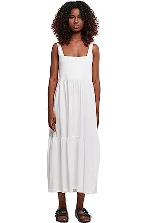 Urban classics Damen Ladies 7/8 Length Valance Summer Dress Kleid, , M EU