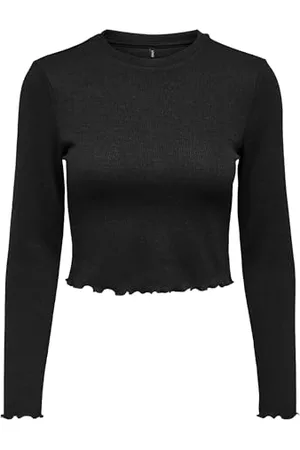 ONLY Damen Onlkitty L/S Top Cropped JRS Noos Langarmshirt, , M EU