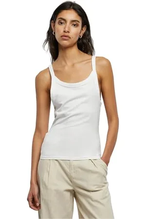 Build Your Brand Damen BY209-Ladies Everyday Top Trägershirt/Cami Shirt, White, L