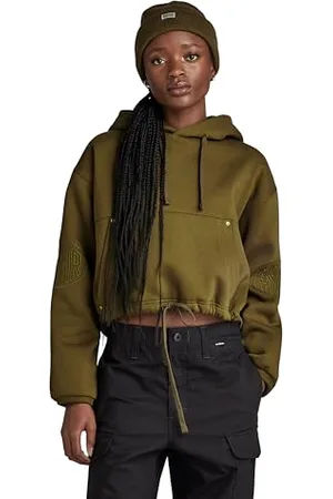 G-Star RAW Damen Sleeve Graphic Cropped Loose Hoodie, , XS