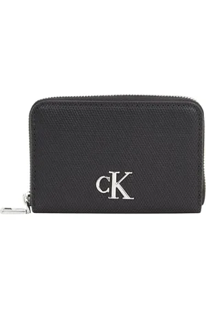 Calvin Klein Jeans Damen Geldbörse Minimal Monogram M Zip Around T Klein, , Einheitsgröße