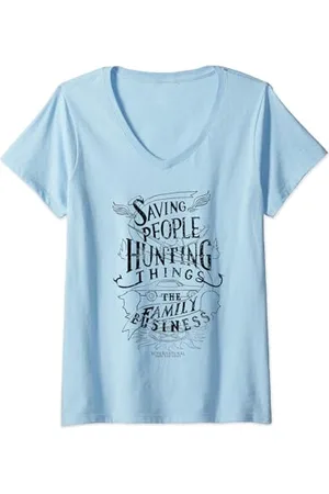 Supernatural Family Business T-Shirt mit V-Ausschnitt