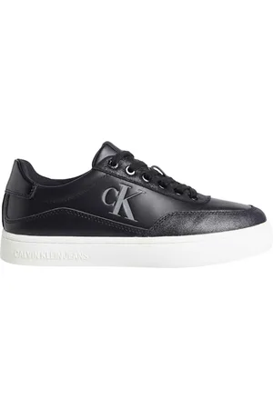 Calvin Klein Jeans CLASSIC CUPSOLE LOW MG LTH Turnschuhe Damen, Schwarz (Triple Black), 38 EU
