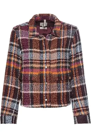 Camel Active Damen Kurze Jacke im Karomuster womenswear-38