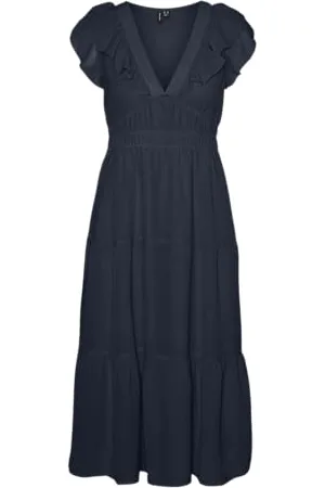 VERO MODA VMEMILIE Capsleeve Calf Dress WVN CE