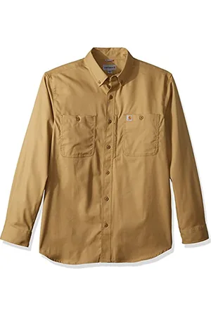 Carhartt Herren, Rugged Professional™-Serie Lockeres, langärmliges Canvas-Arbeitshemd, , XXL