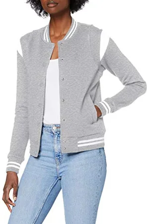 Urban classics Damen TB3776-Ladies Organic Inset College Sweat Jacket Jacken, , 5XL