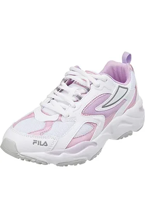 Fila CR-CW02 RAY Tracer Teens Sneaker, White-Fair Orchid, 38 EU