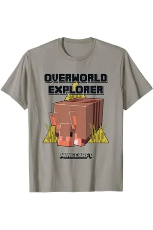 Minecraft Overworld Explorer Armadillo Logo T-Shirt