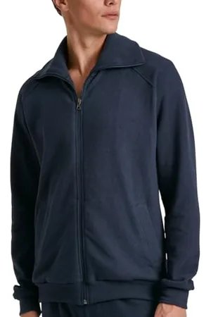 Calida RMX Lounge Jacke mit Stehkragen Herren, Zip-Weste