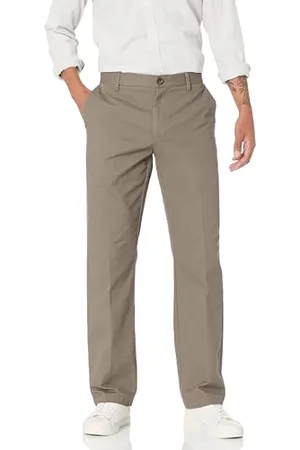 Amazon Herren Knitterfreie Flatfront-Chinohose in klassischer Passform (erhältlich in Übergröße), , 38W / 34L