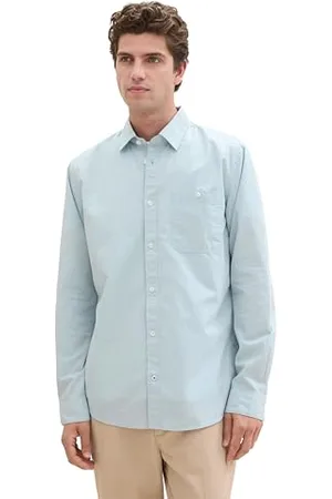 TOM TAILOR Herren Tailliertes Hemd mit Twill, , M