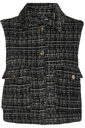 VERO MODA Damen VMCLEVER Wide Vest WVN Weste, Black, L