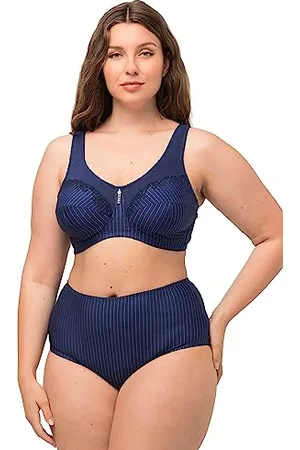 Ulla Popken Damen Entlastungs-BH, ohne Bügel, Strassanhänger, Cup C - G BRA, , 95C