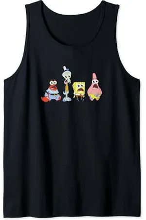 Spongebob SpongeBob Cast Group Stare Tank Top