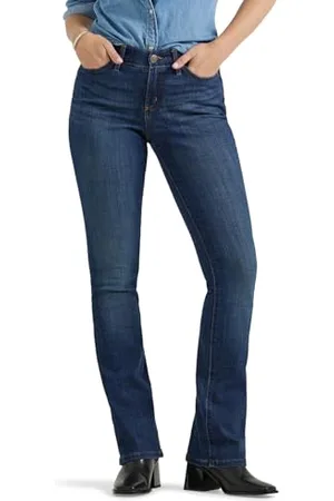 Lee Damen Flex Motion Regular Fit Bootcut Jeans Jeans, , 46 Lang