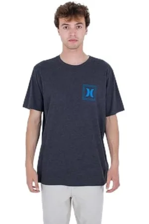 Hurley Herren Evd Checked Out Ss T-Shirt, Schwarz/Erika, L