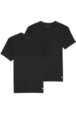 Marc O’ Polo Marc O´Polo Men Essentials 2-Pack V-Neck Shirt, Black
