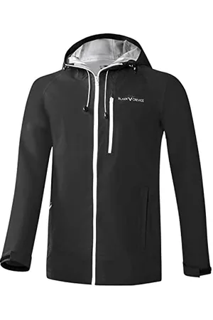 Black Crevice Herren dünne wasserdichte Hardshell Jacke, atmungsaktiv, , M