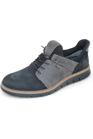 ARA Herren Leandro-GTX Sneaker, Black,Grey,Kastanie, 39 EU