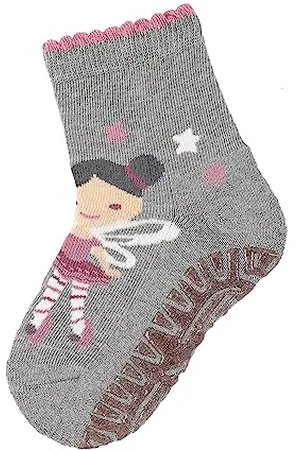 Sterntaler Glitzer Flitzer AIR Fee - Mädchen Fliesen Flitzer - Stoppersocken mit Innenfrottee im Sohlenbereich - Baby und Kinder Strümpfe mit Glitzer Anti-Rutsch-Sohle, , Größe 20