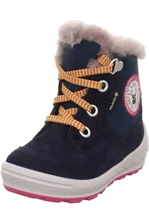 Superfit Mädchen GROOVY warm gefütterte Gore-Tex Stiefel, BLAU/PINK 8000