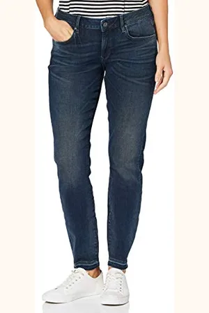 G-Star RAW Damen 3301 Mid Skinny Ripped Edge Ankle Jeans