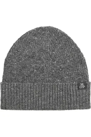 Marc O’ Polo Marc OߴPolo Herren Strickmütze aus Woll-Mix Beanie, Grau (Graphite Grey Melange), One Size