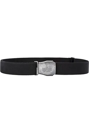 Alpha Industries Unisex Buckle Belt Gürtel, Black, Einheitsgröße
