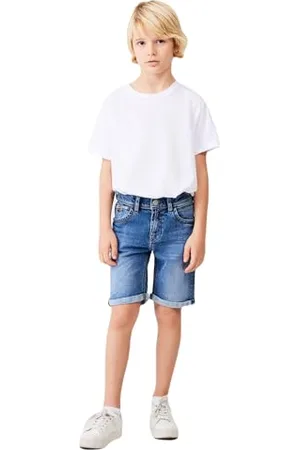 LTB Shorts für Jungen Lance B Bermudas Slim Mittlere Taille mit Reißverschluss in Blau aus Baumwollmischung - Größe 128CM