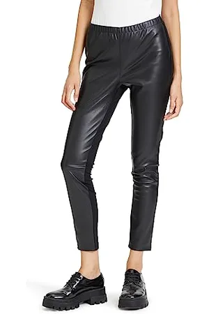 Cartoon Leggins in Lederoptik Damen